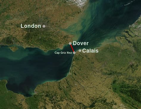 narrowest point of english channel.